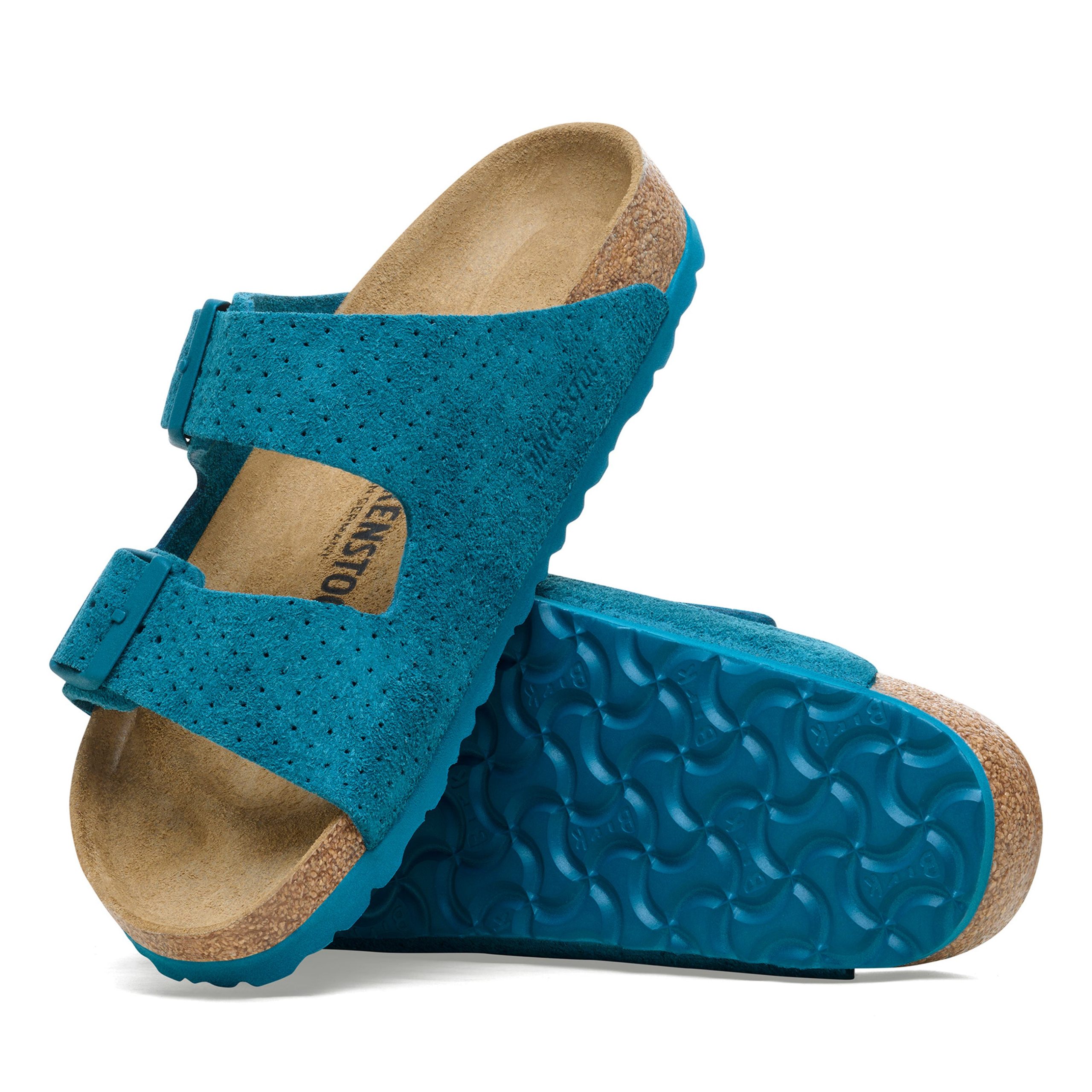Arizona Deep Turquoise Embossed Suede Leather - Image 4