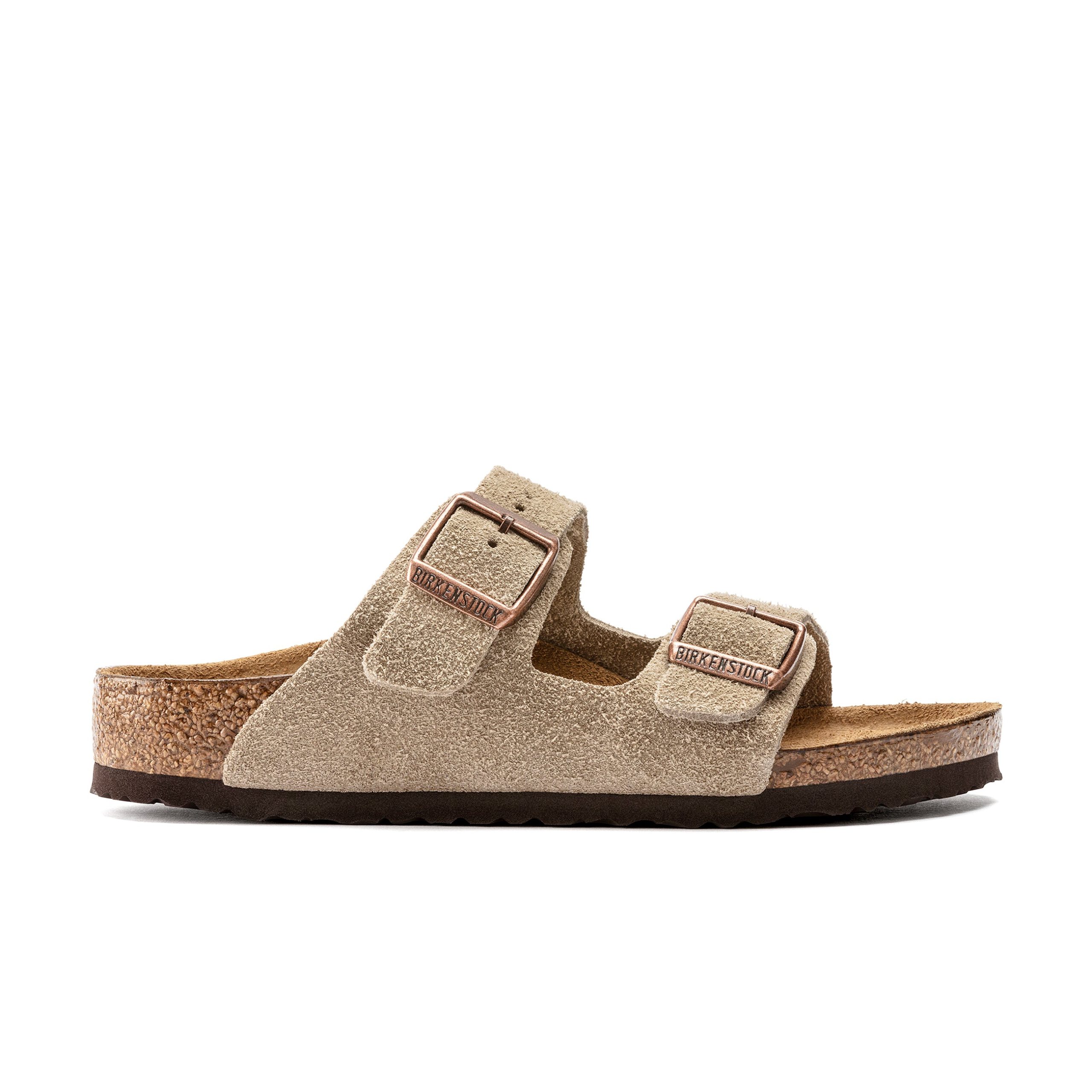 Arizona Kids Taupe Suede Leather - Image 2