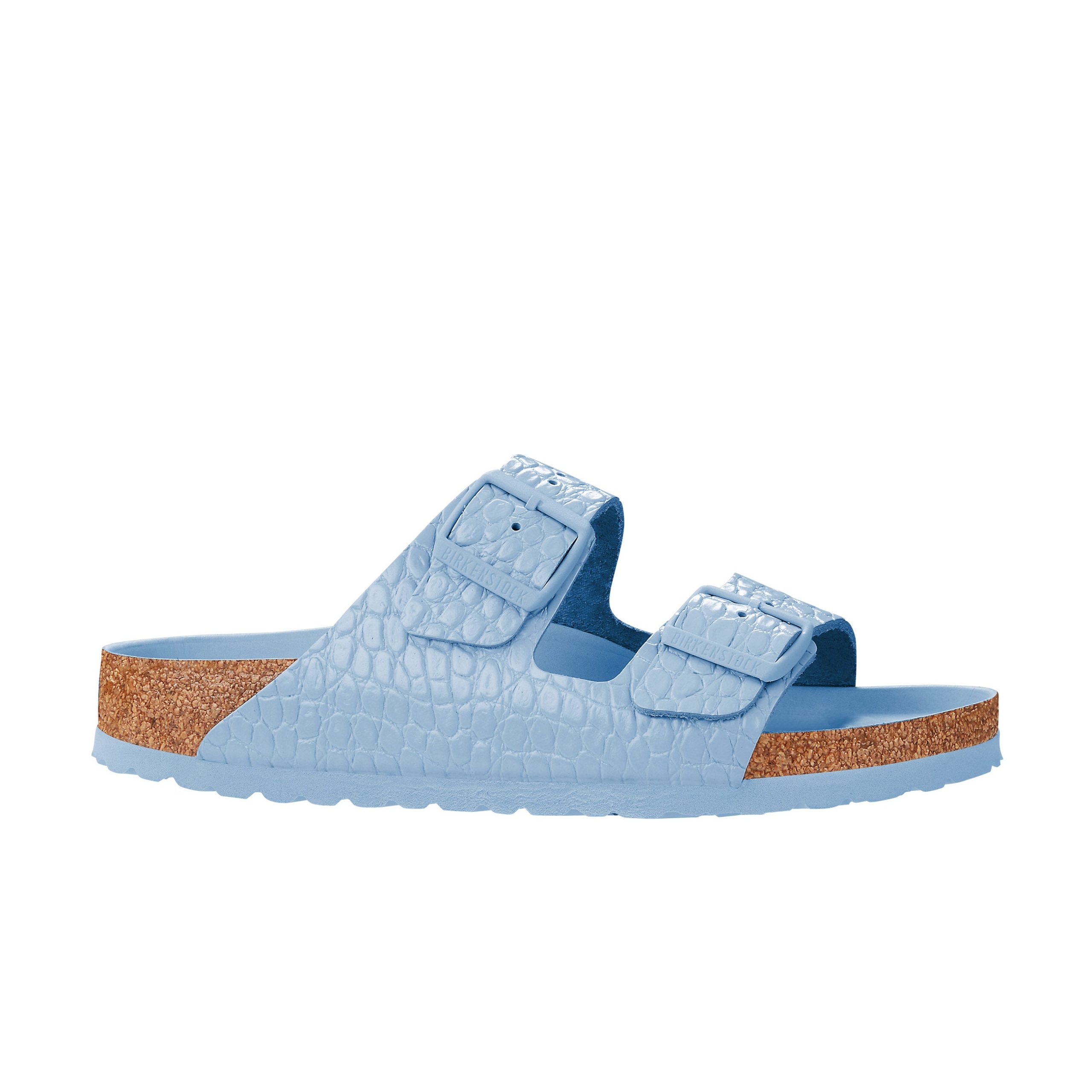 Arizona Semi Exquisite Dusty Blue Embossed Natural Leather - Image 2