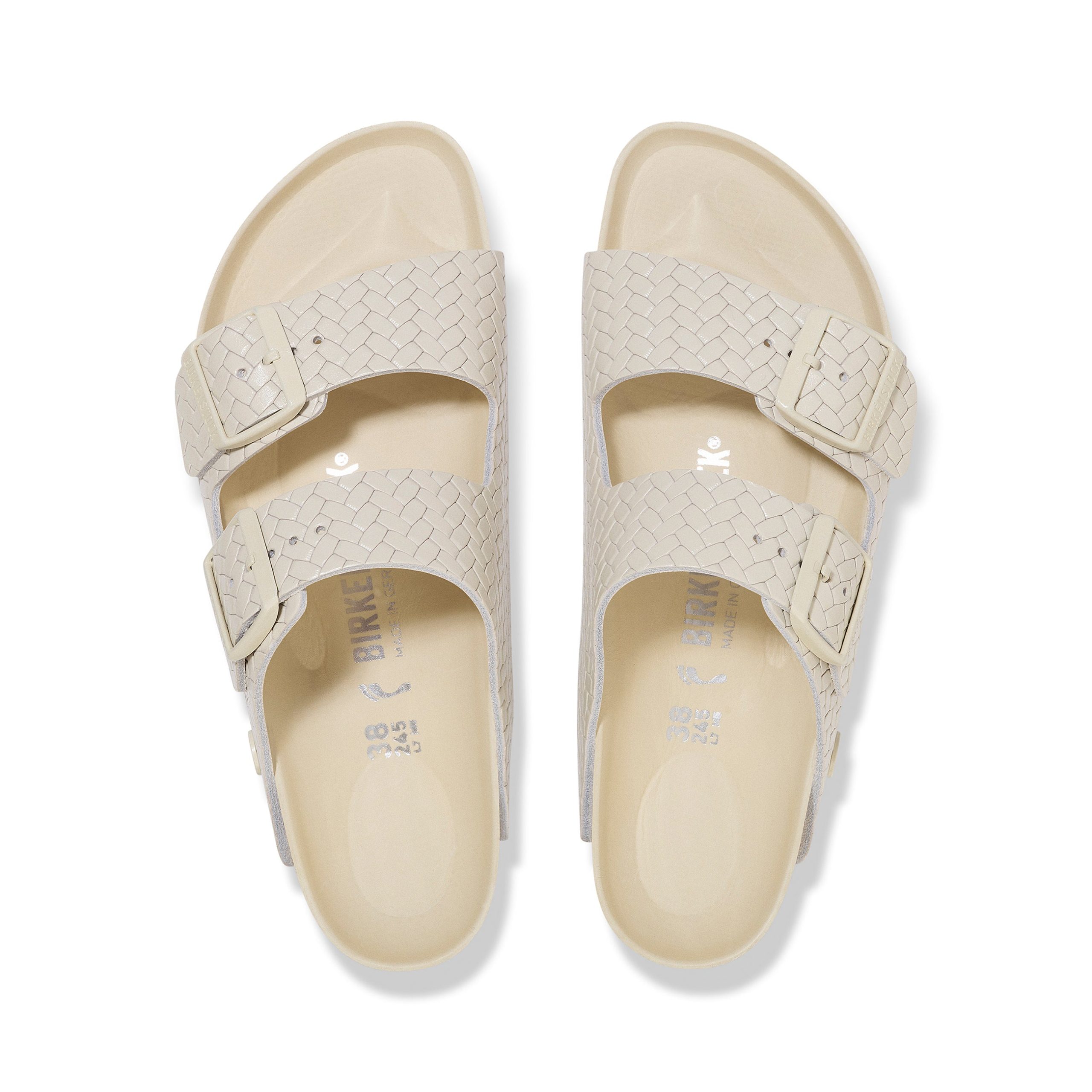 Arizona Semi-Exquisite Woven Emboss Ecru Smooth Leather - Image 3