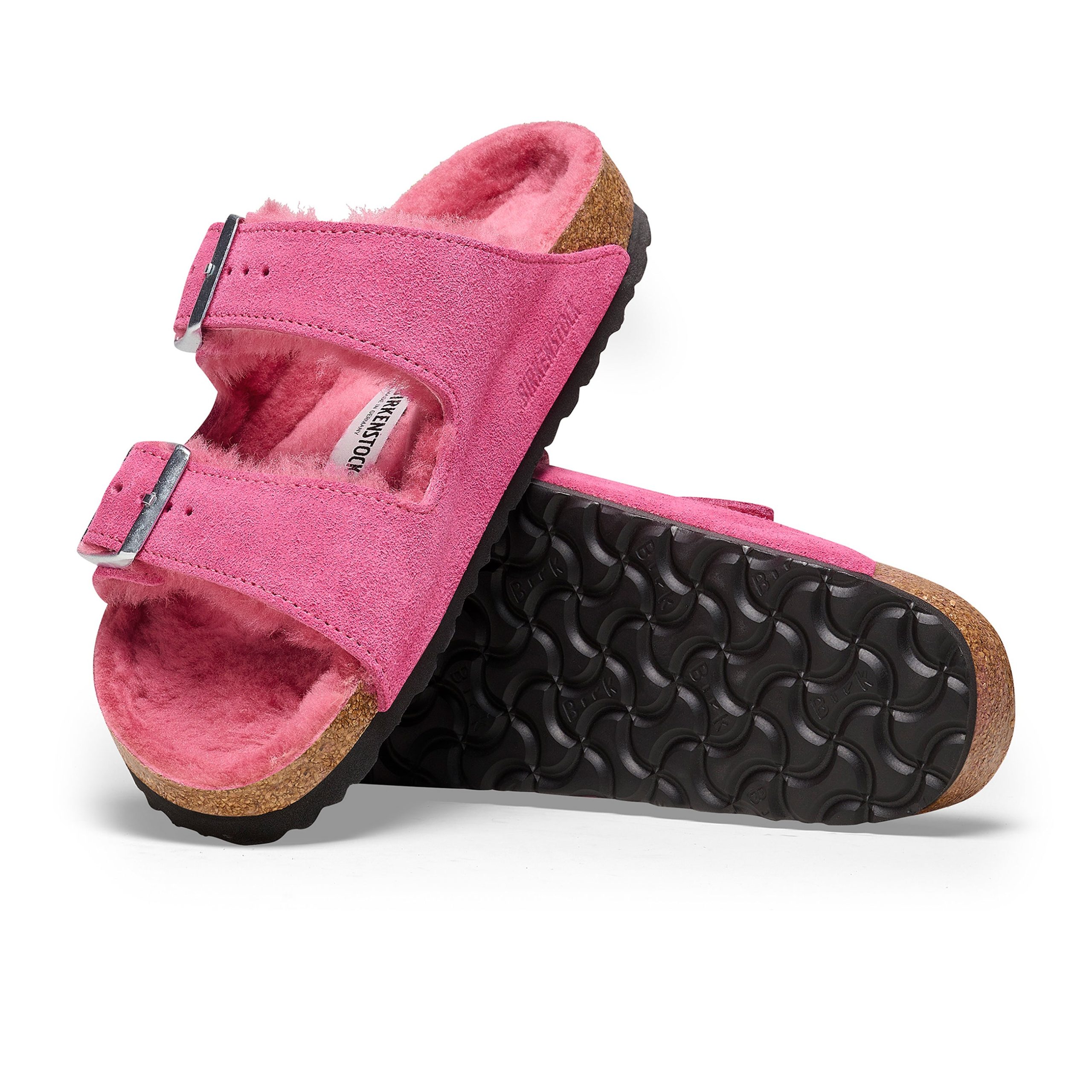 Arizona Shearling Fuchsia Tulip Suede Leather/Shearling - Image 4