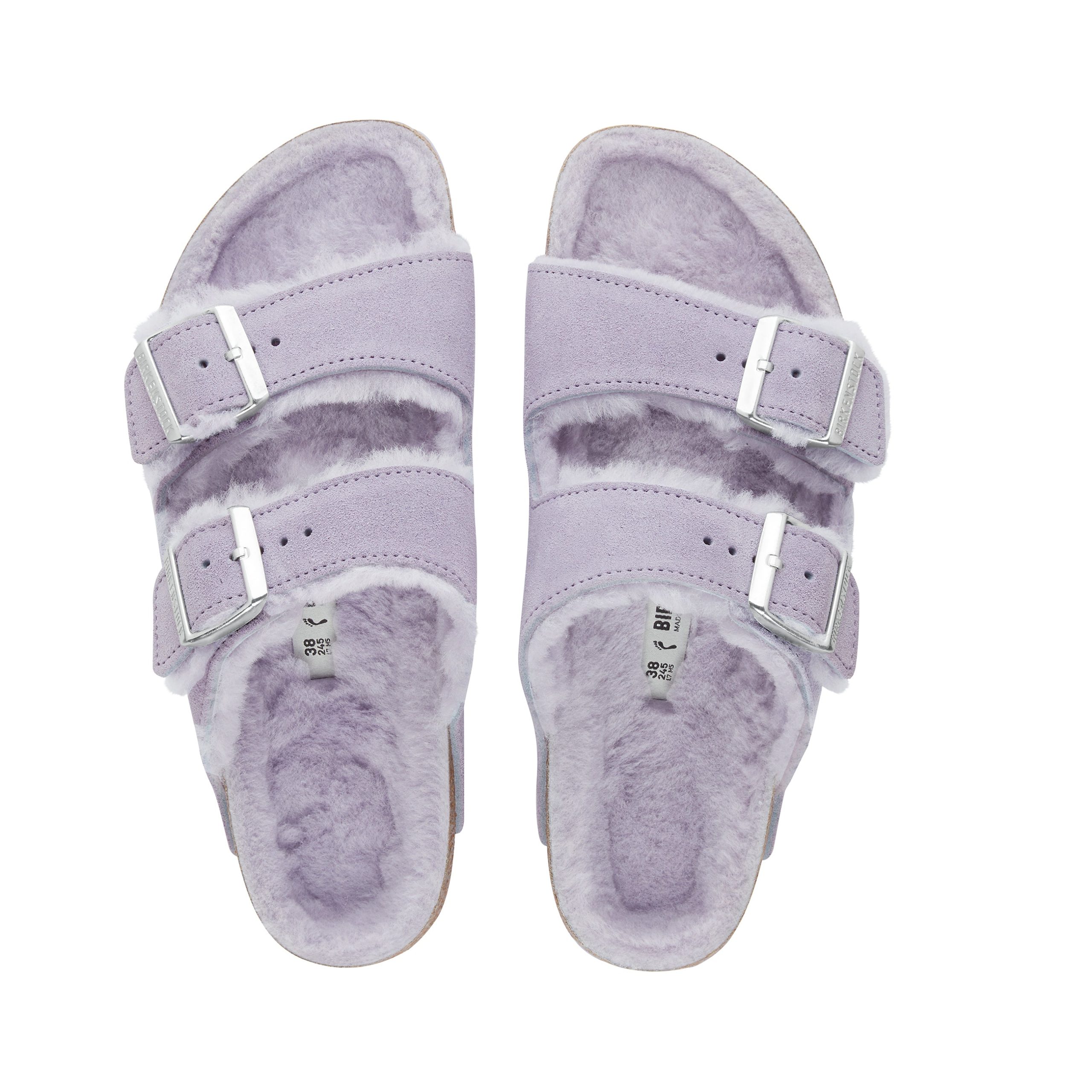 Arizona Shearling Purple Fog Suede Leather/Shearling - Image 3