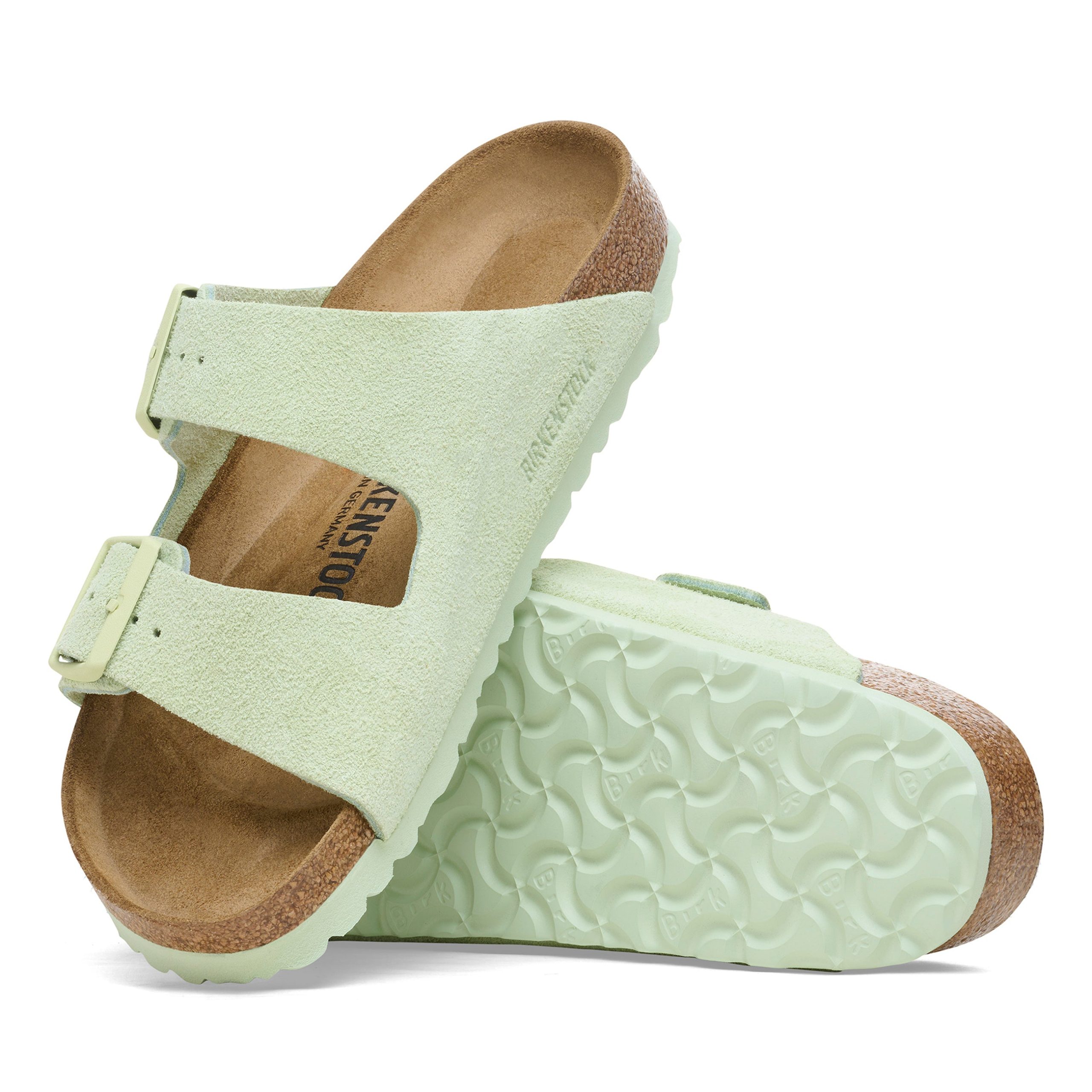 Arizona Faded Lime Suede Leather - Image 4