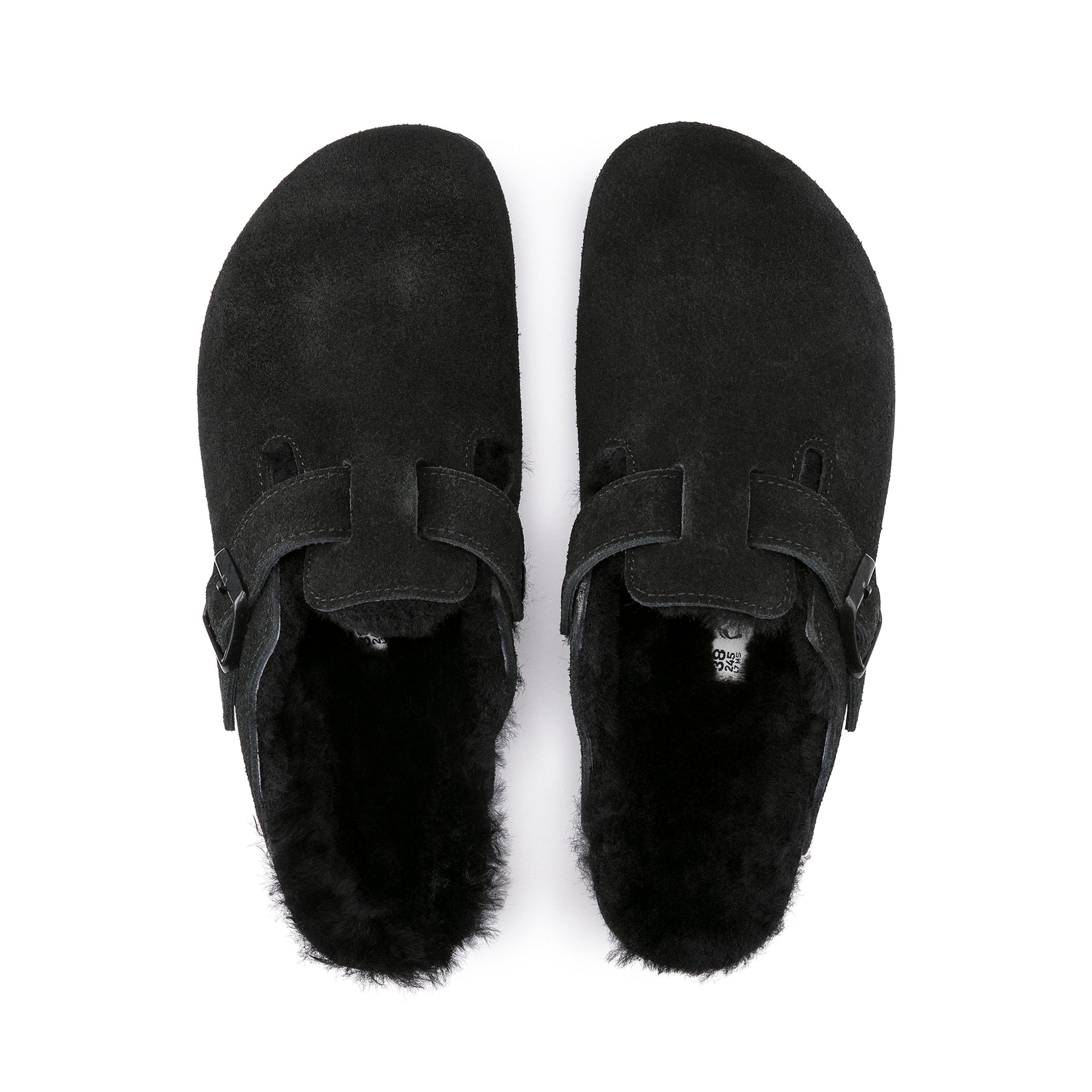 Boston Shearling Black Suede Leather/Shearling - Image 3