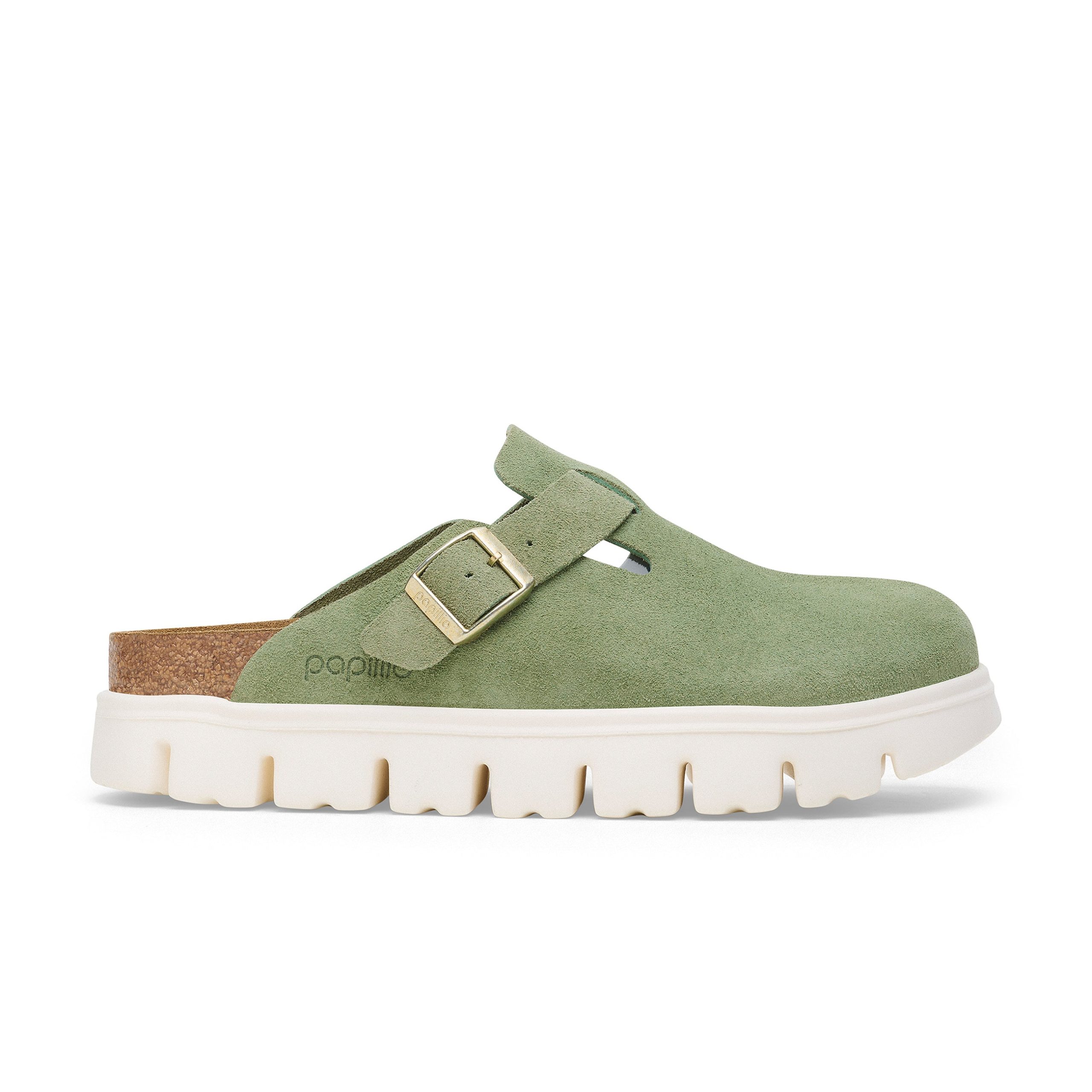 Boston Chunky Green Tea Suede Leather - Image 2