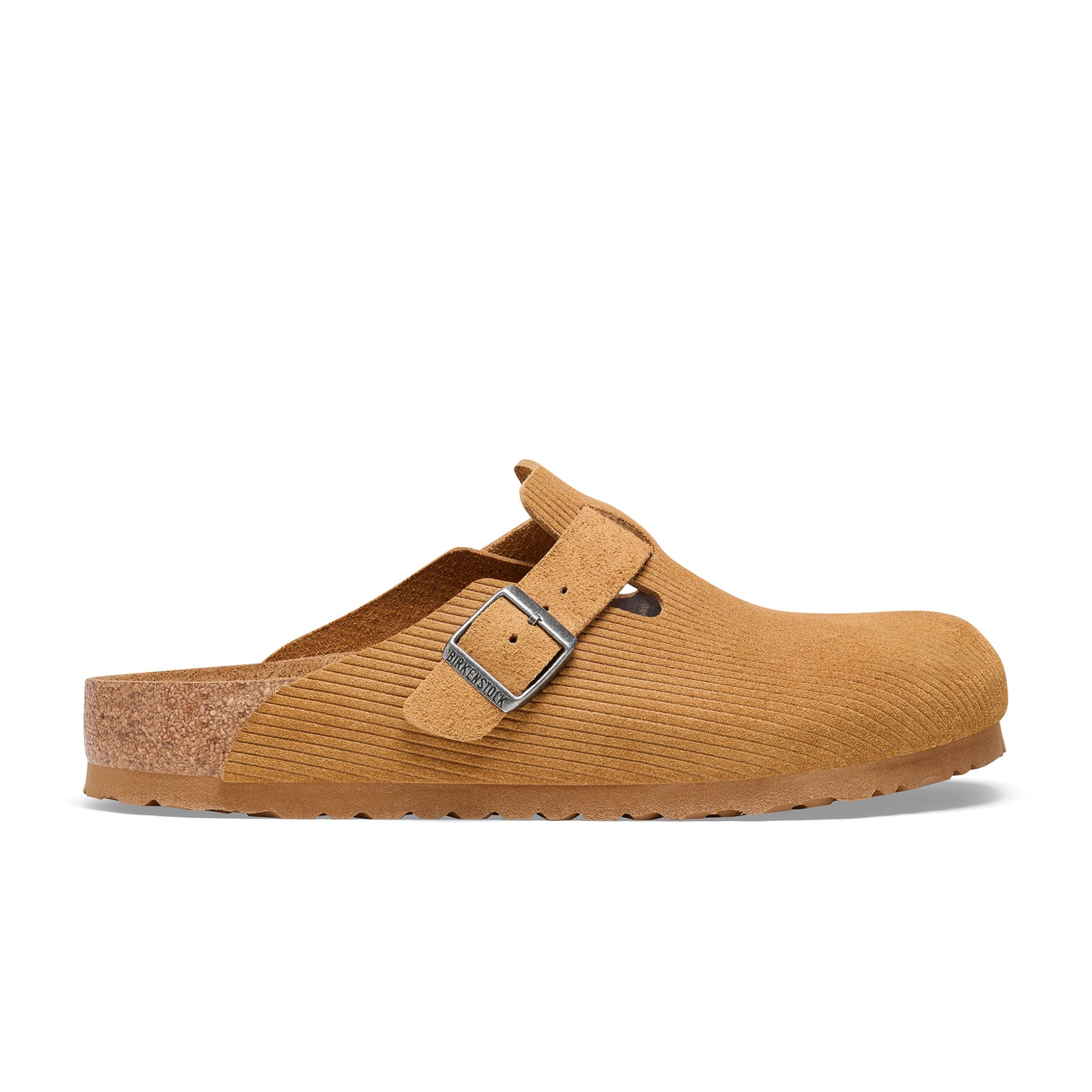 Boston Corduroy Cork Brown Embossed Suede Leather - Image 2