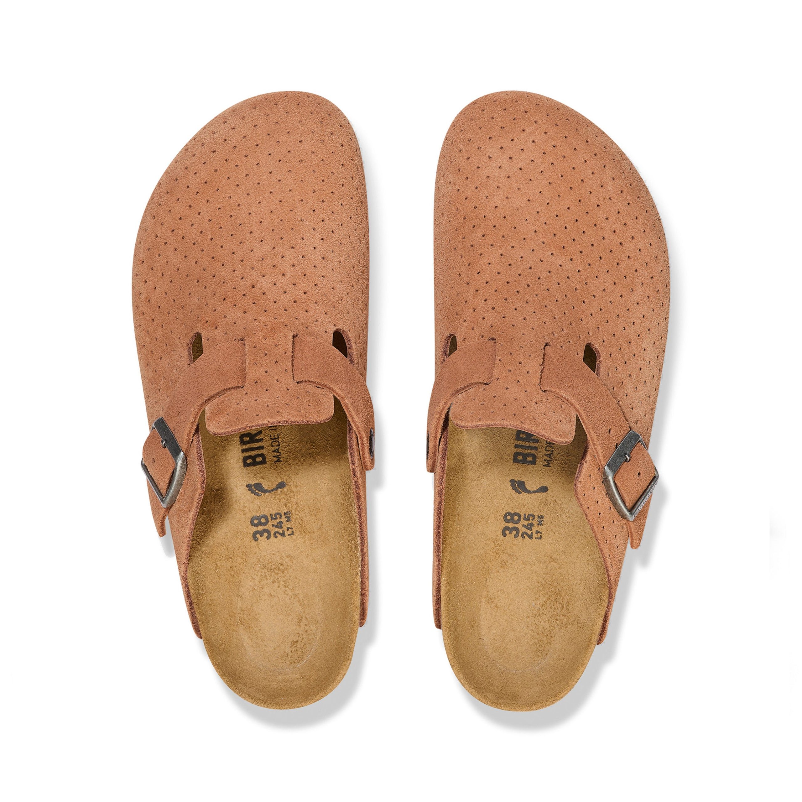 Boston Burnt Orange Embossed Suede Leather - Image 4