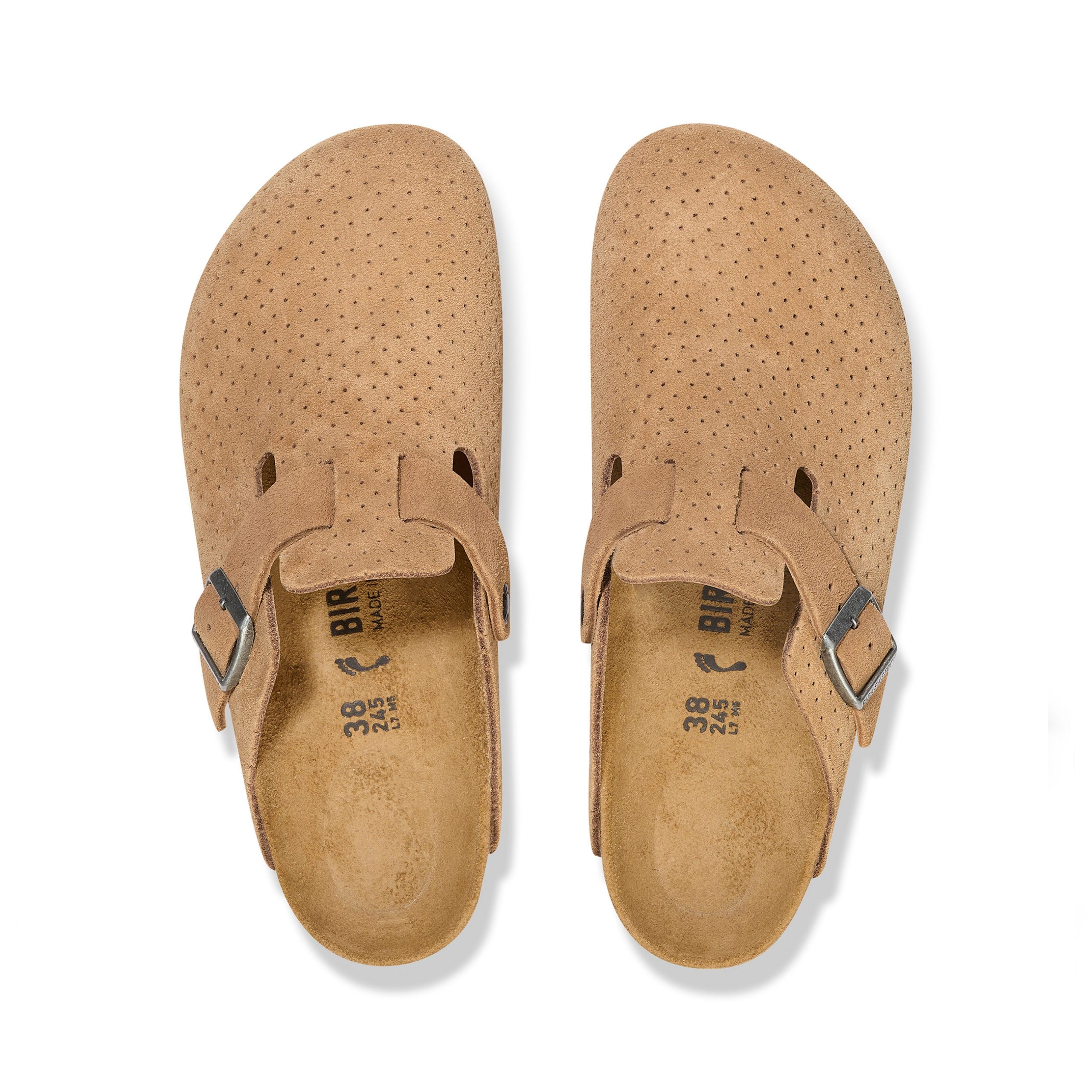 Boston New Beige Embossed Suede Leather - Image 3