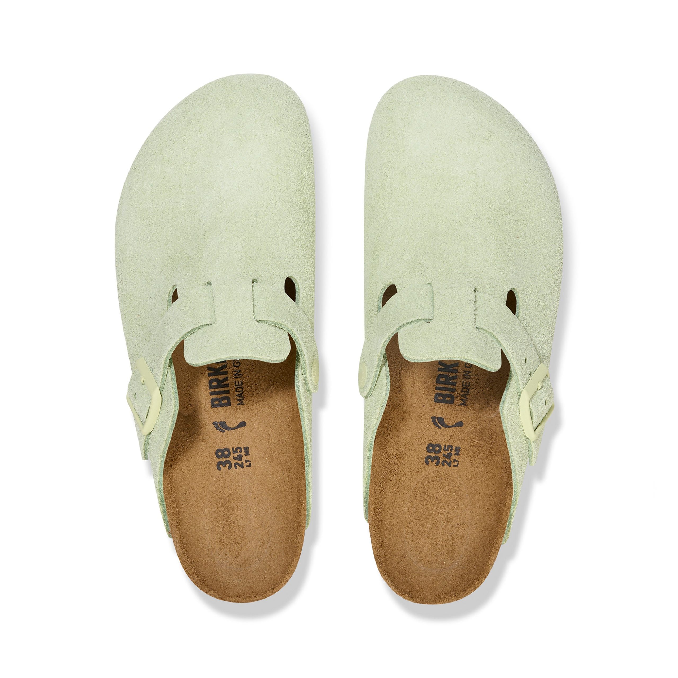 Boston Faded Lime Suede Leather - Image 3