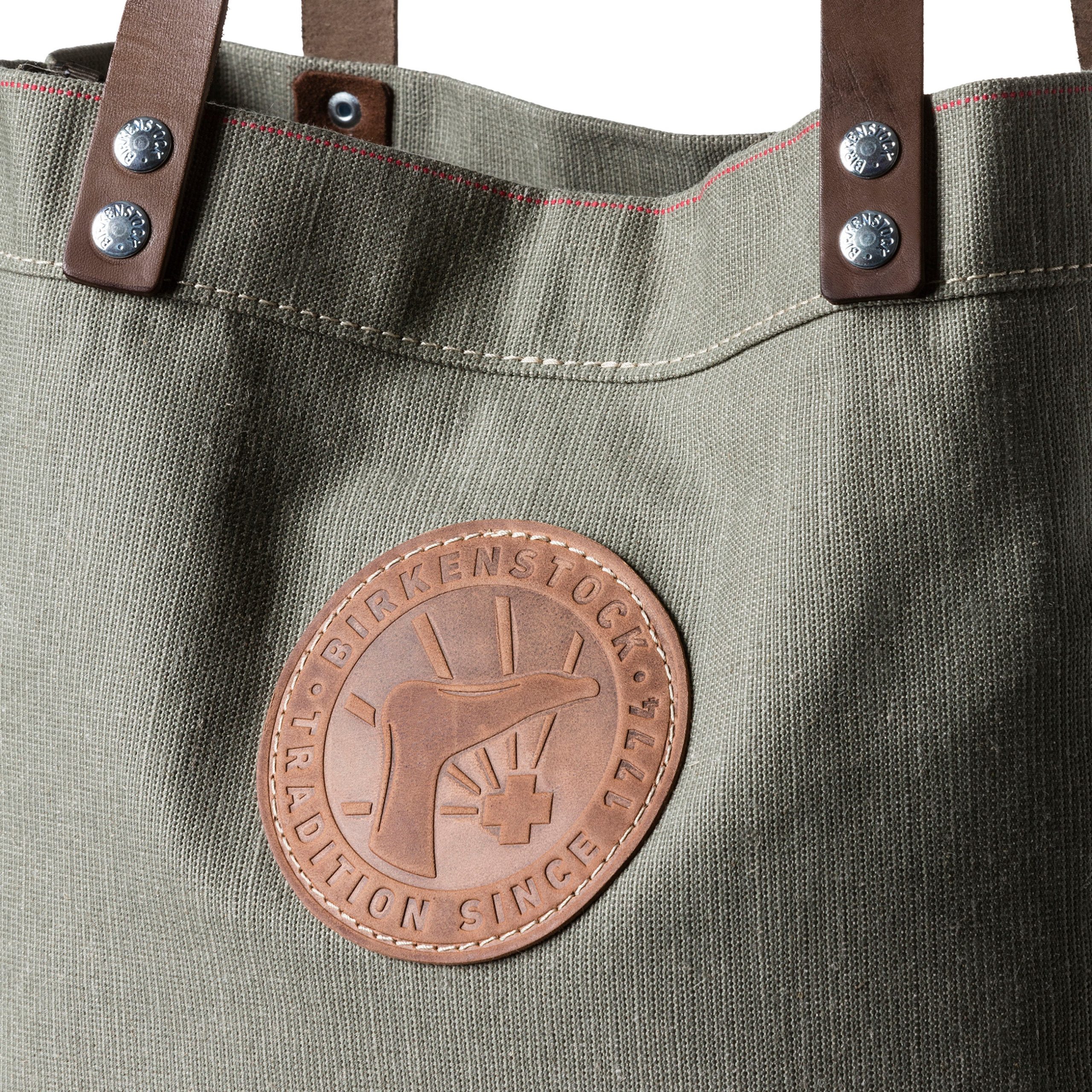 Cologne Bag Medium Olive Green Canvas - Image 4