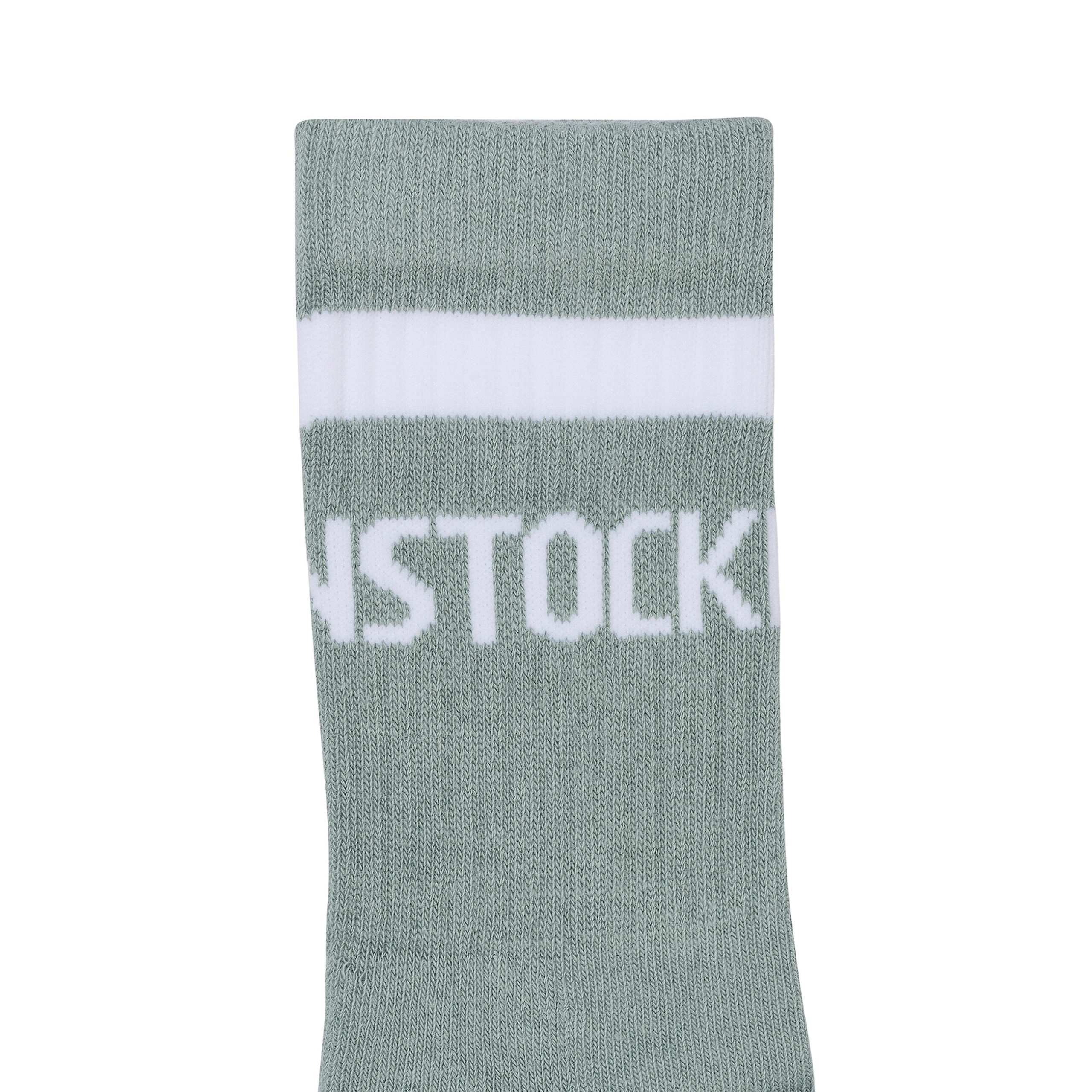 Cotton Tennis Sock Pure Sage/White - Image 2