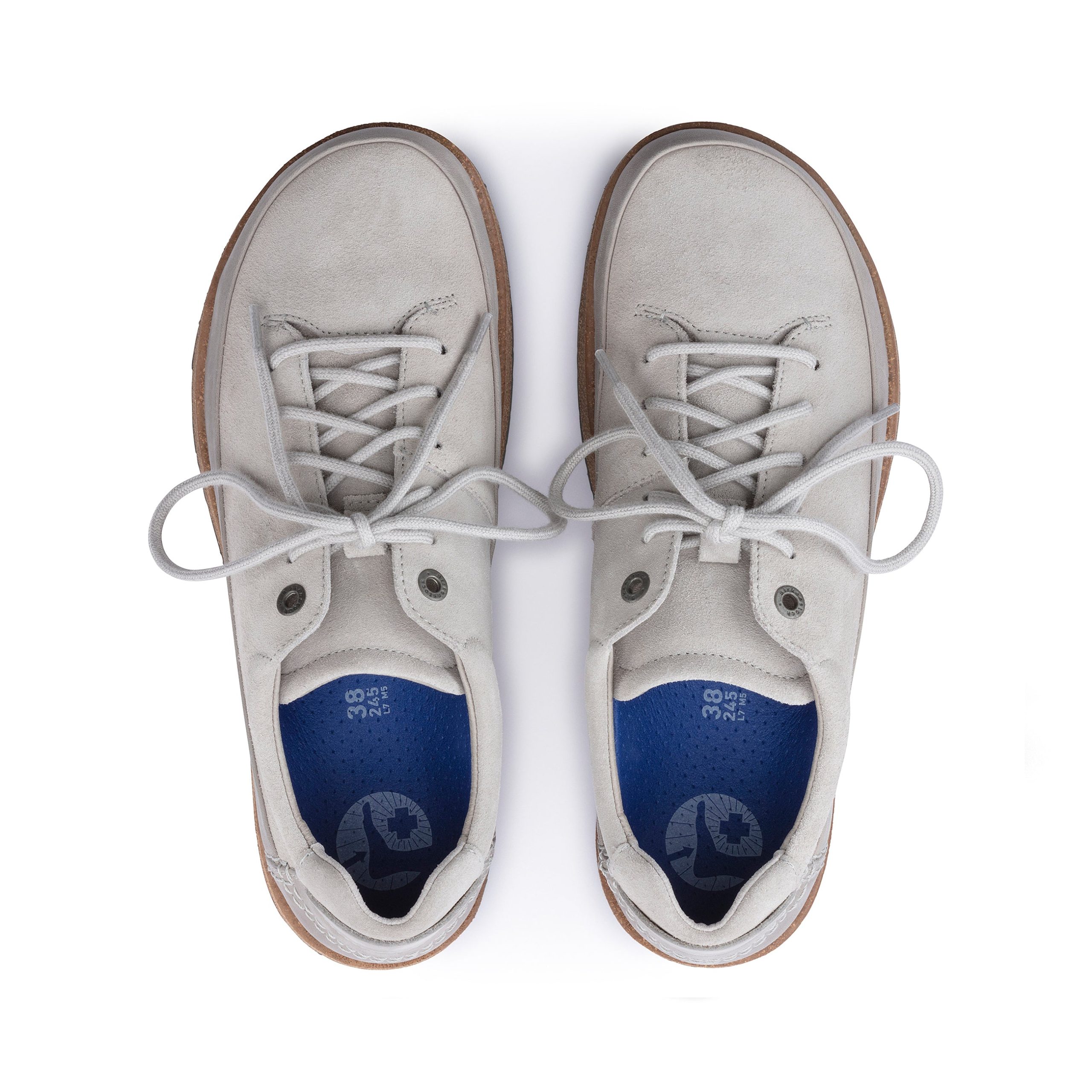 Honnef Low Whale Grey Suede Leather - Image 3