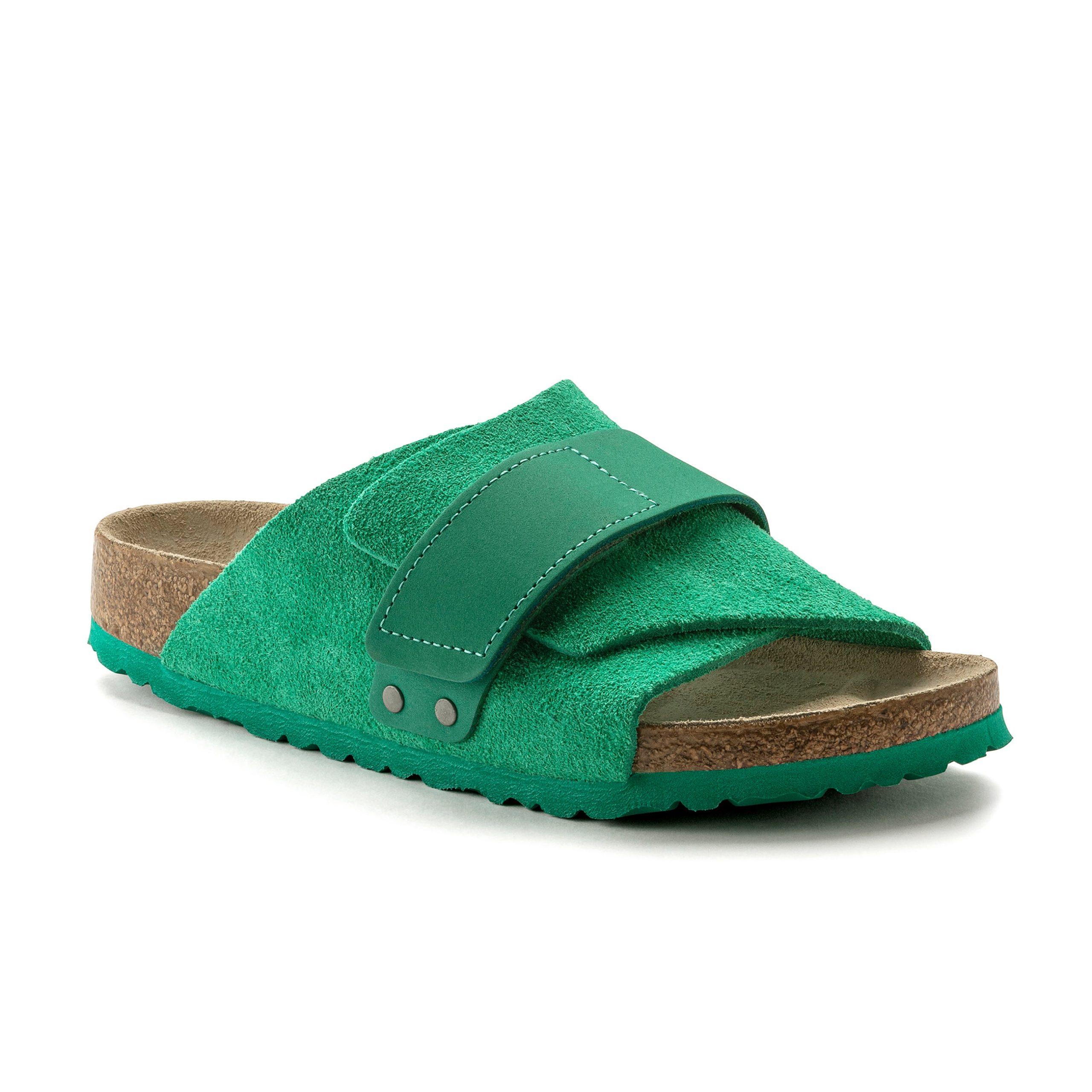 Kyoto Bold Green Suede/Nubuck Leather