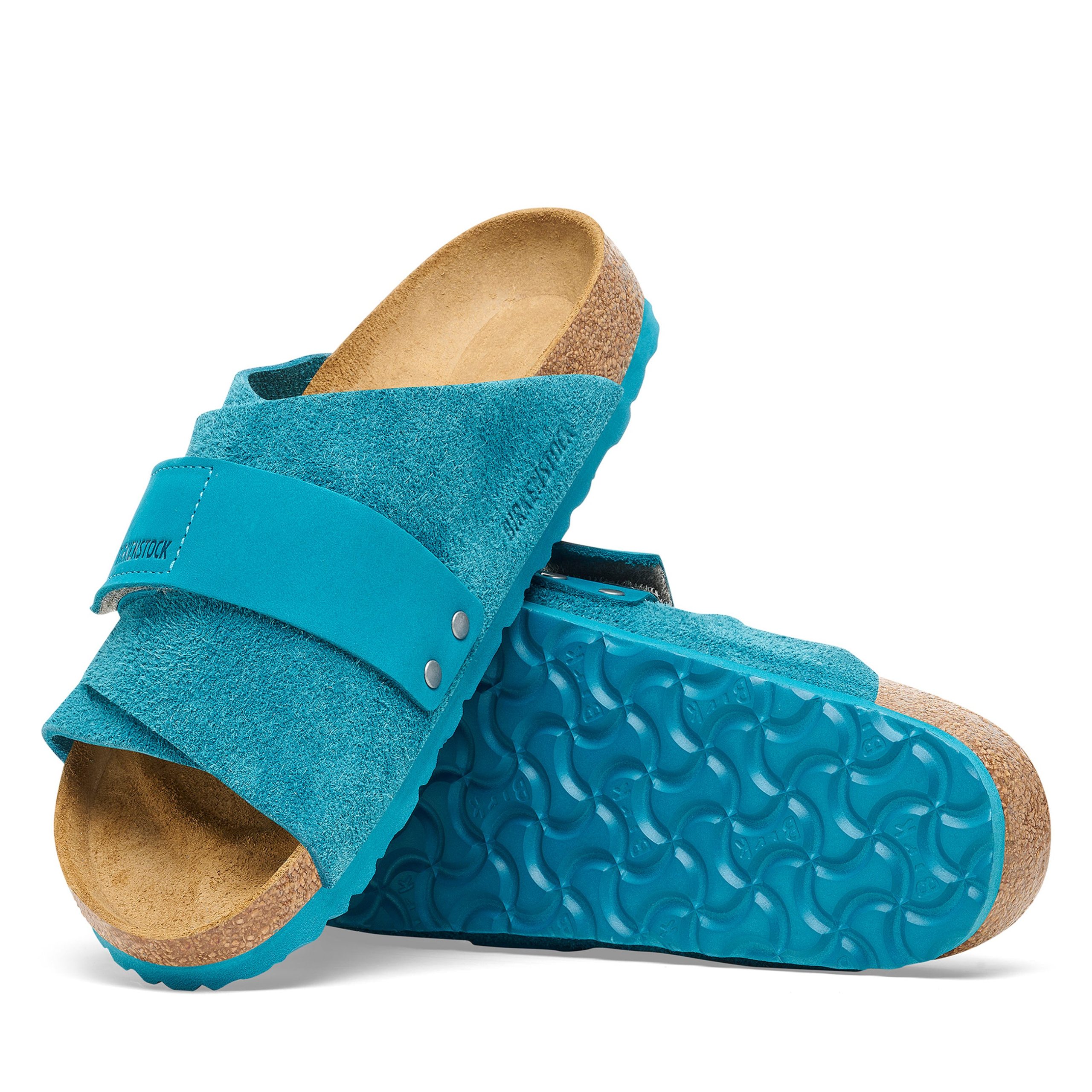 Kyoto Deep Turquoise Suede/Nubuck Leather - Image 4
