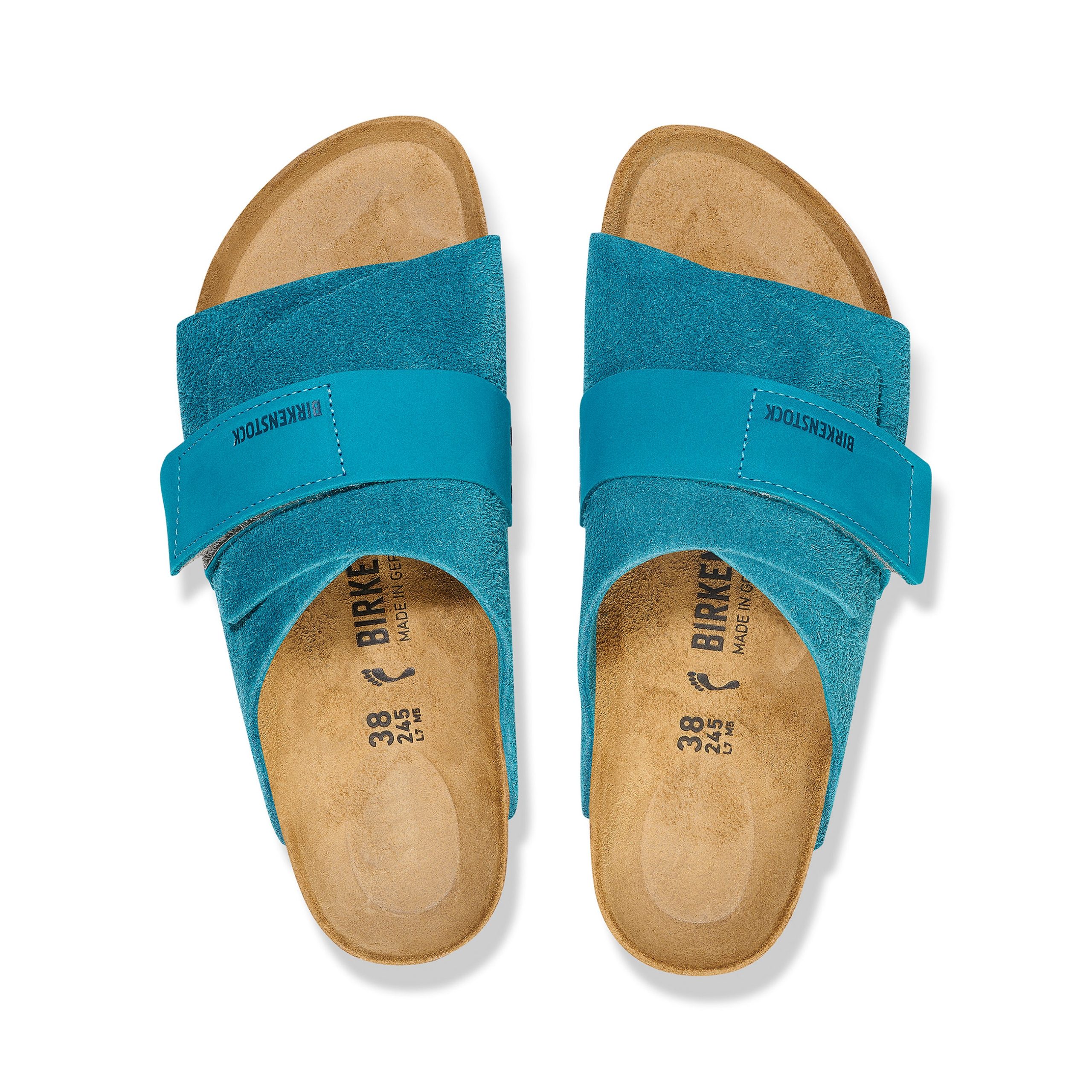 Kyoto Deep Turquoise Suede/Nubuck Leather - Image 3