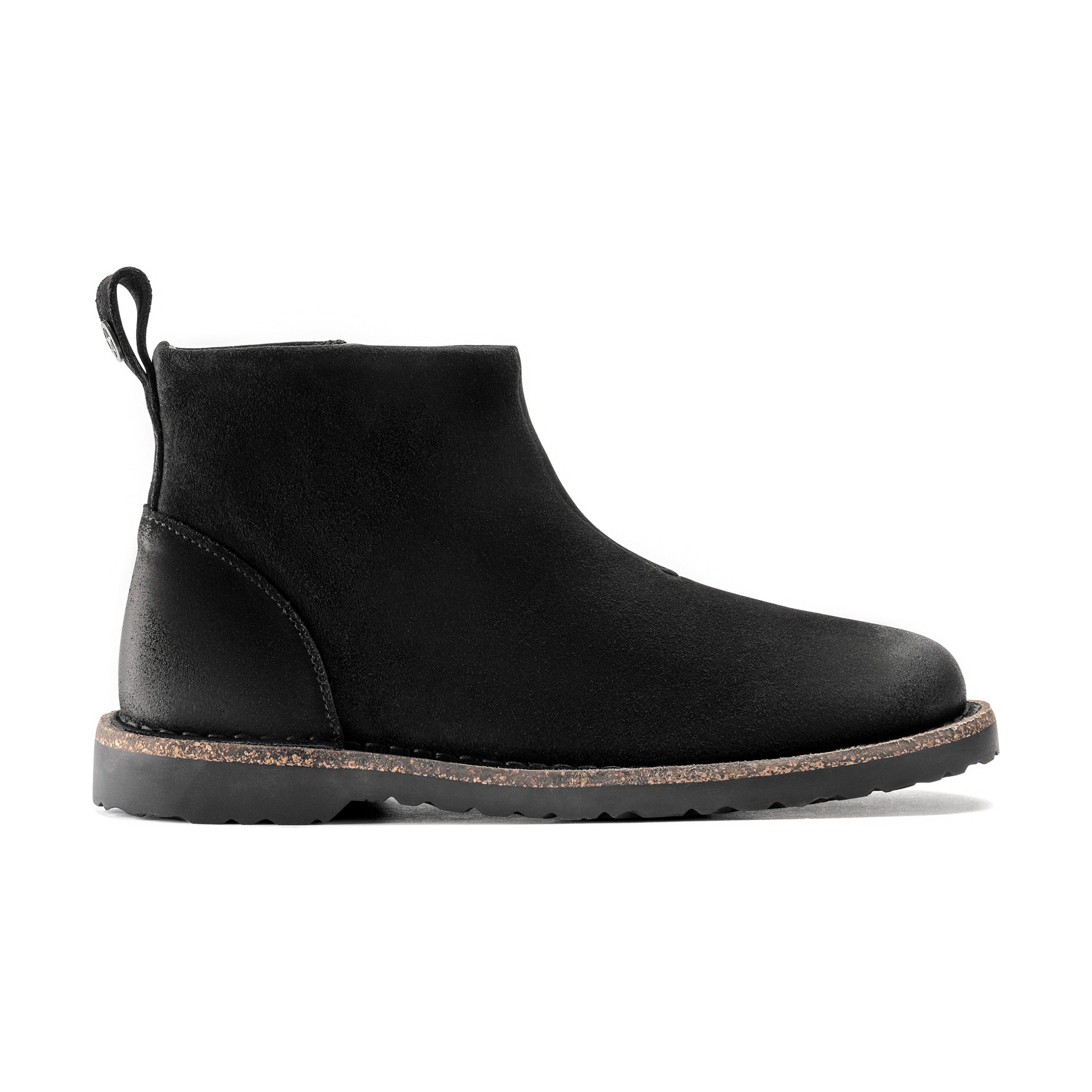 Melrose Black Waxy Suede Leather - Image 2
