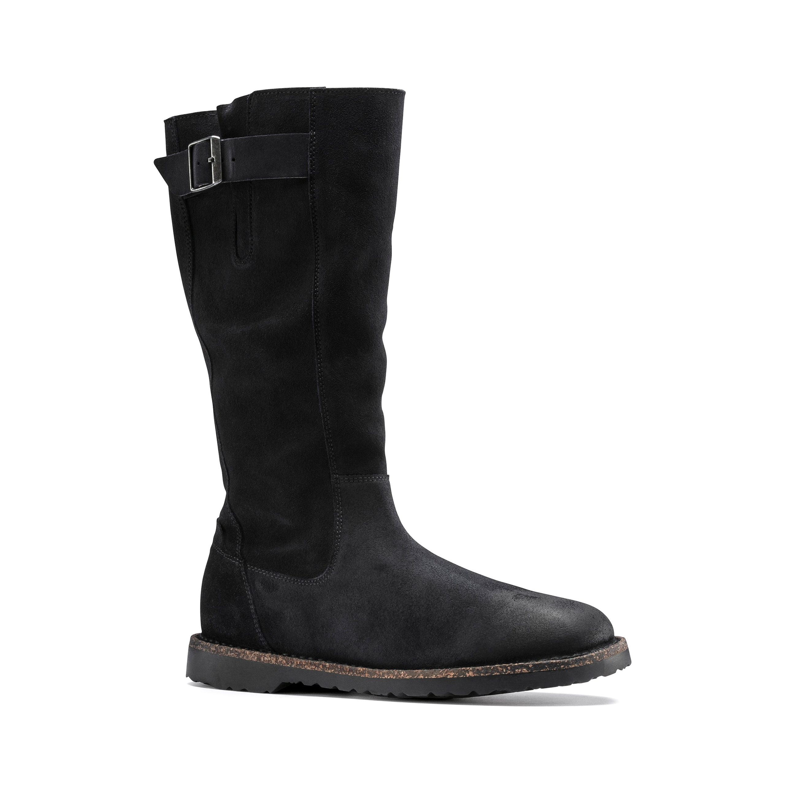 Melrose High Graphite Suede Leather