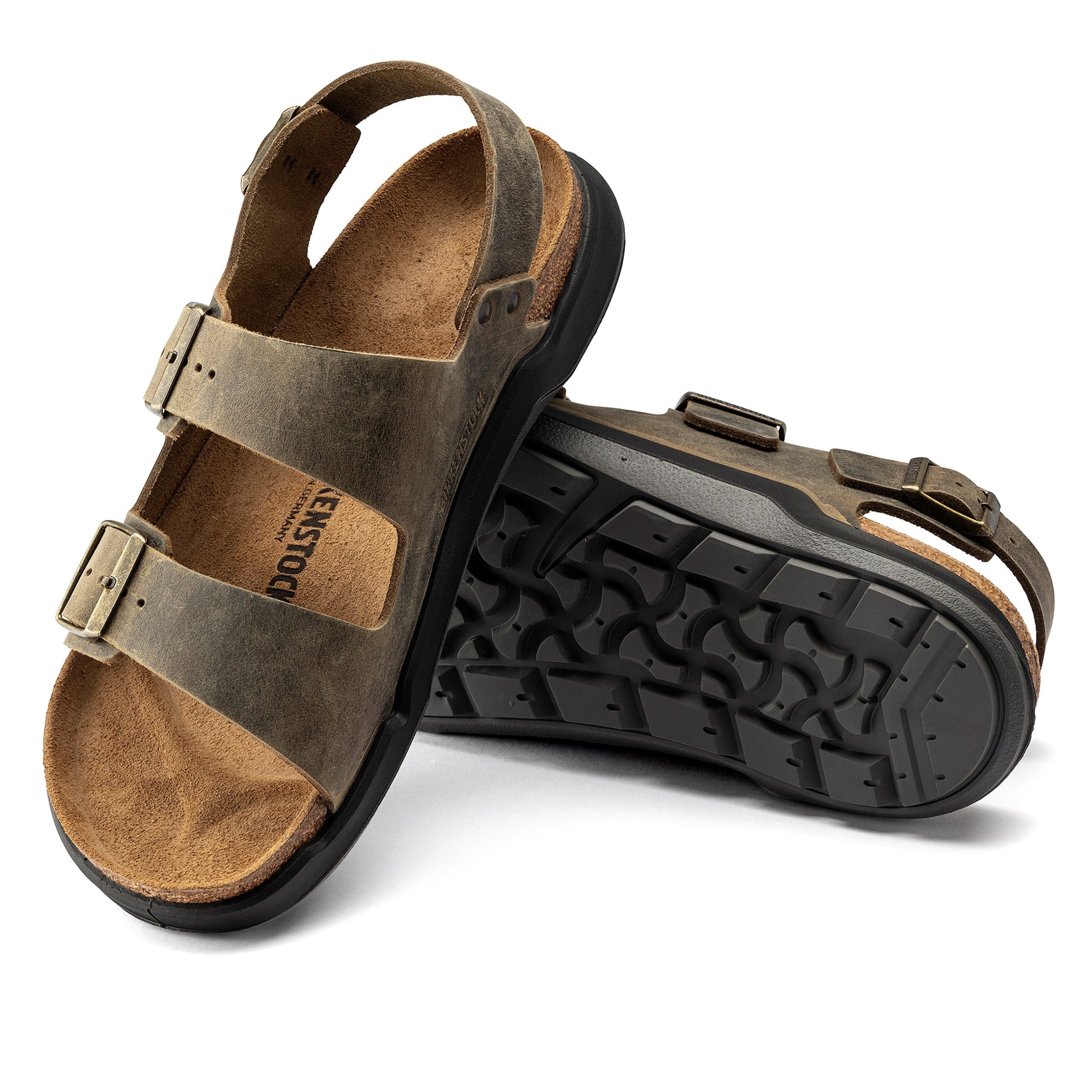 Milano Cross Town Arctic Faded Khaki Waxy Leather - Image 4