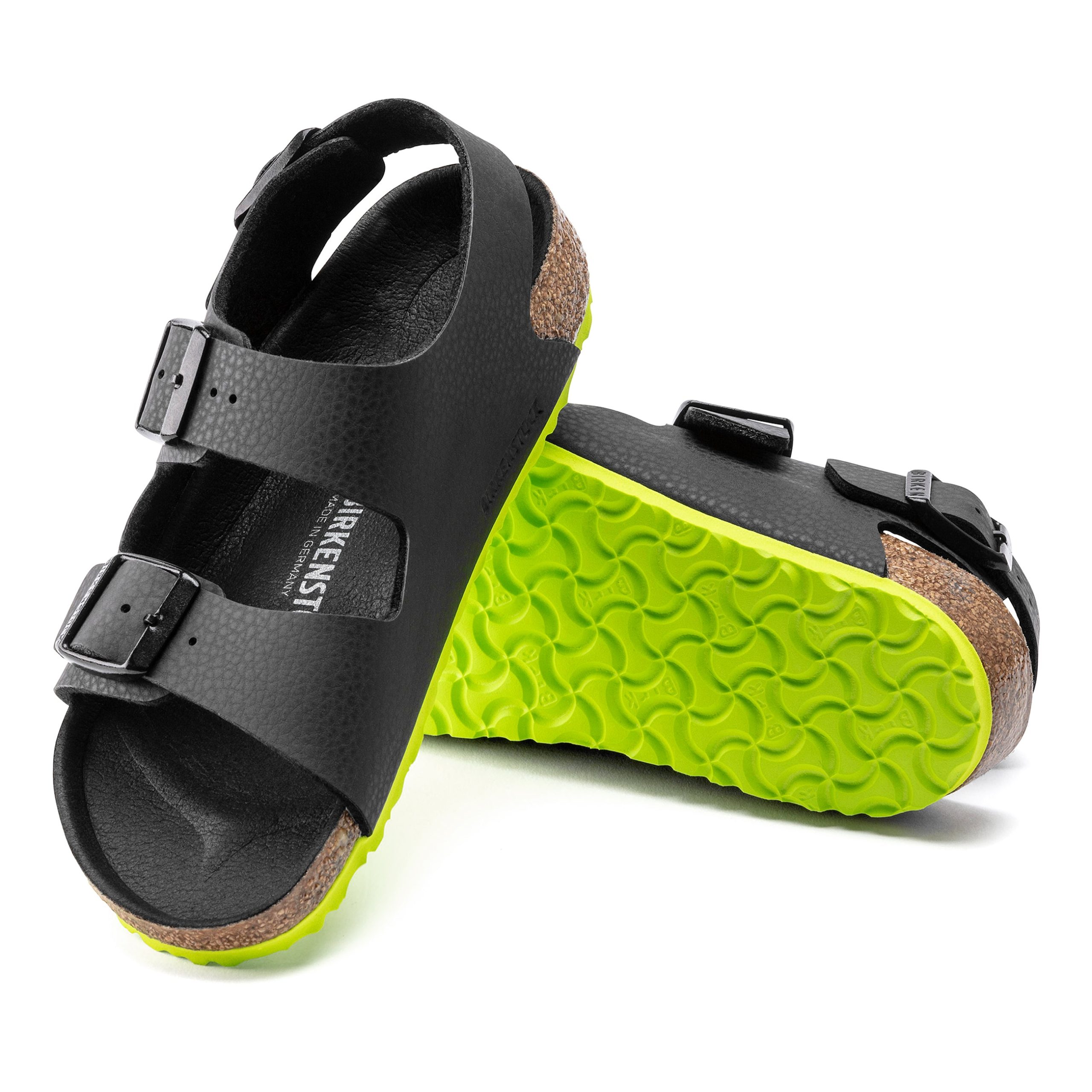 Milano Kids Desert Soil Black/Lime Birko-Flor - Image 4