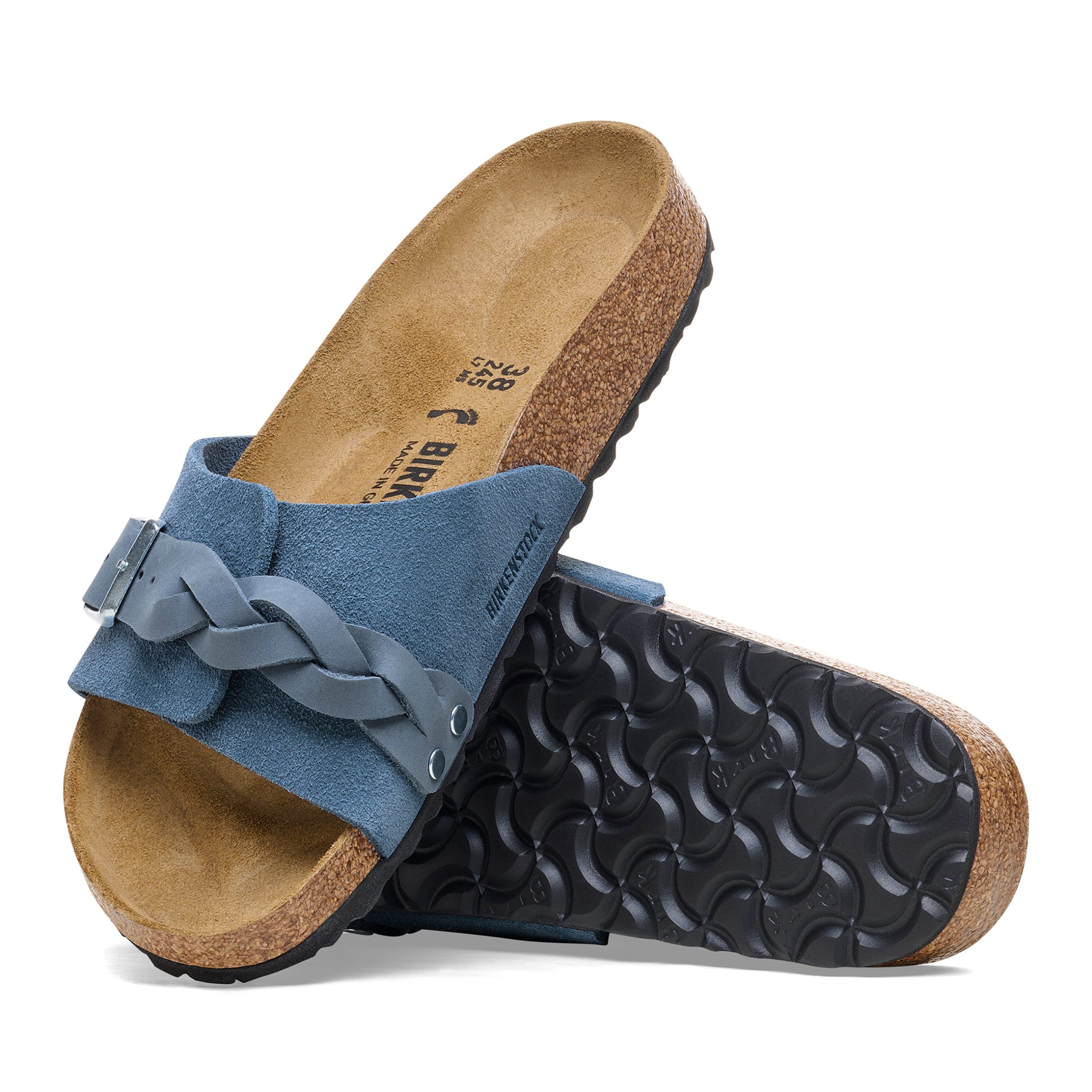 Oita Braided Elemental Blue Suede Leather - Image 4
