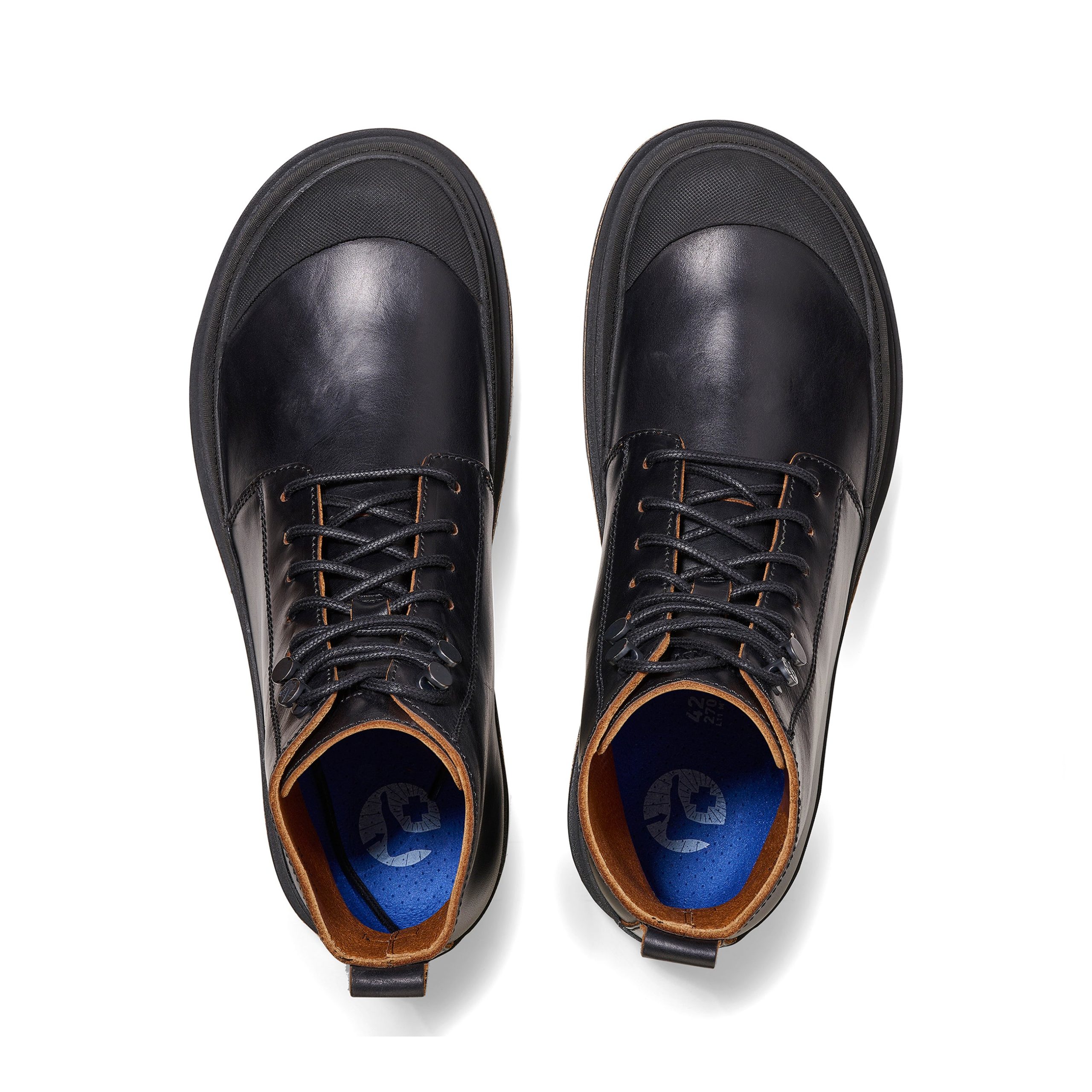 Prescott Mens Black Natural Leather - Image 3