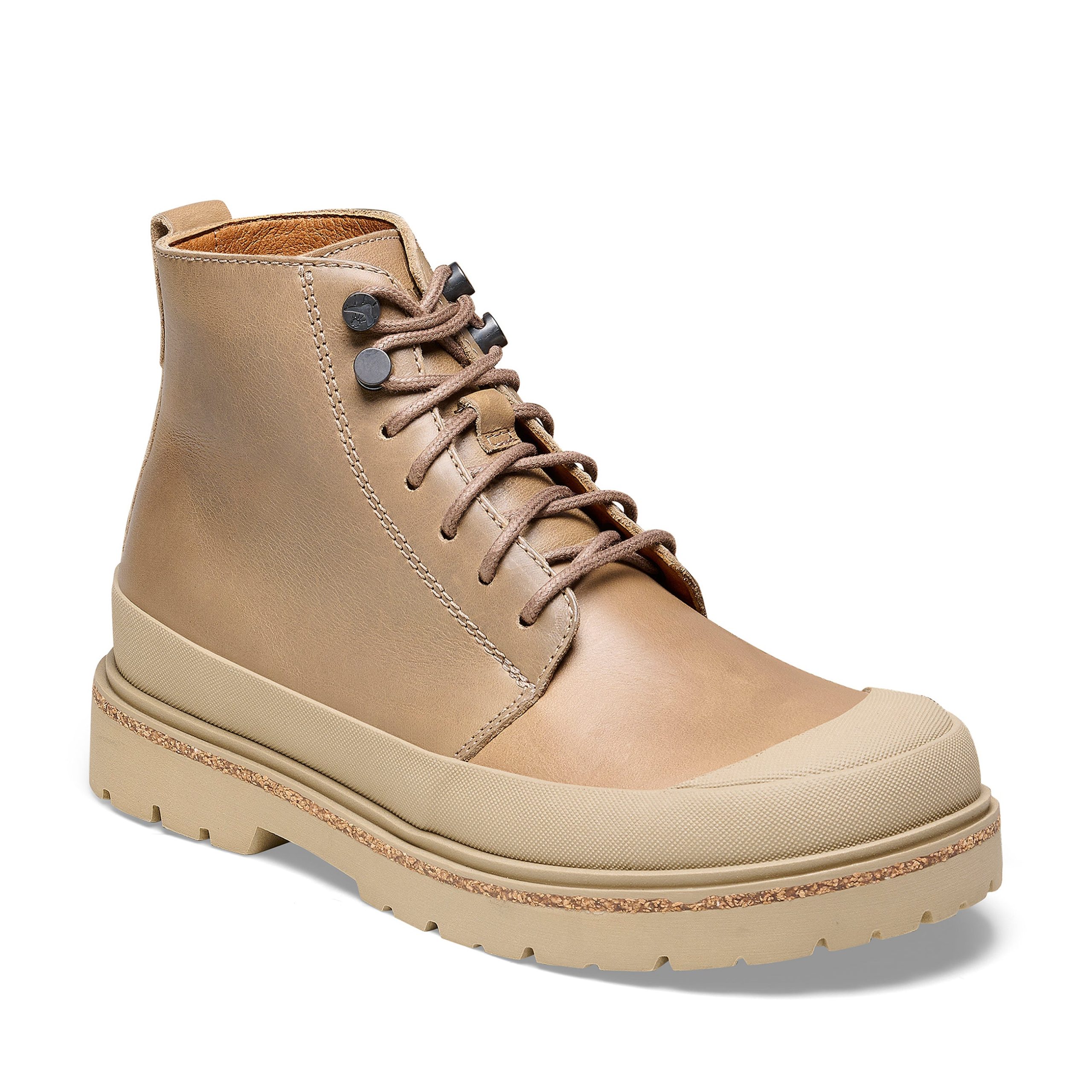 Prescott Mens Taupe Natural Leather