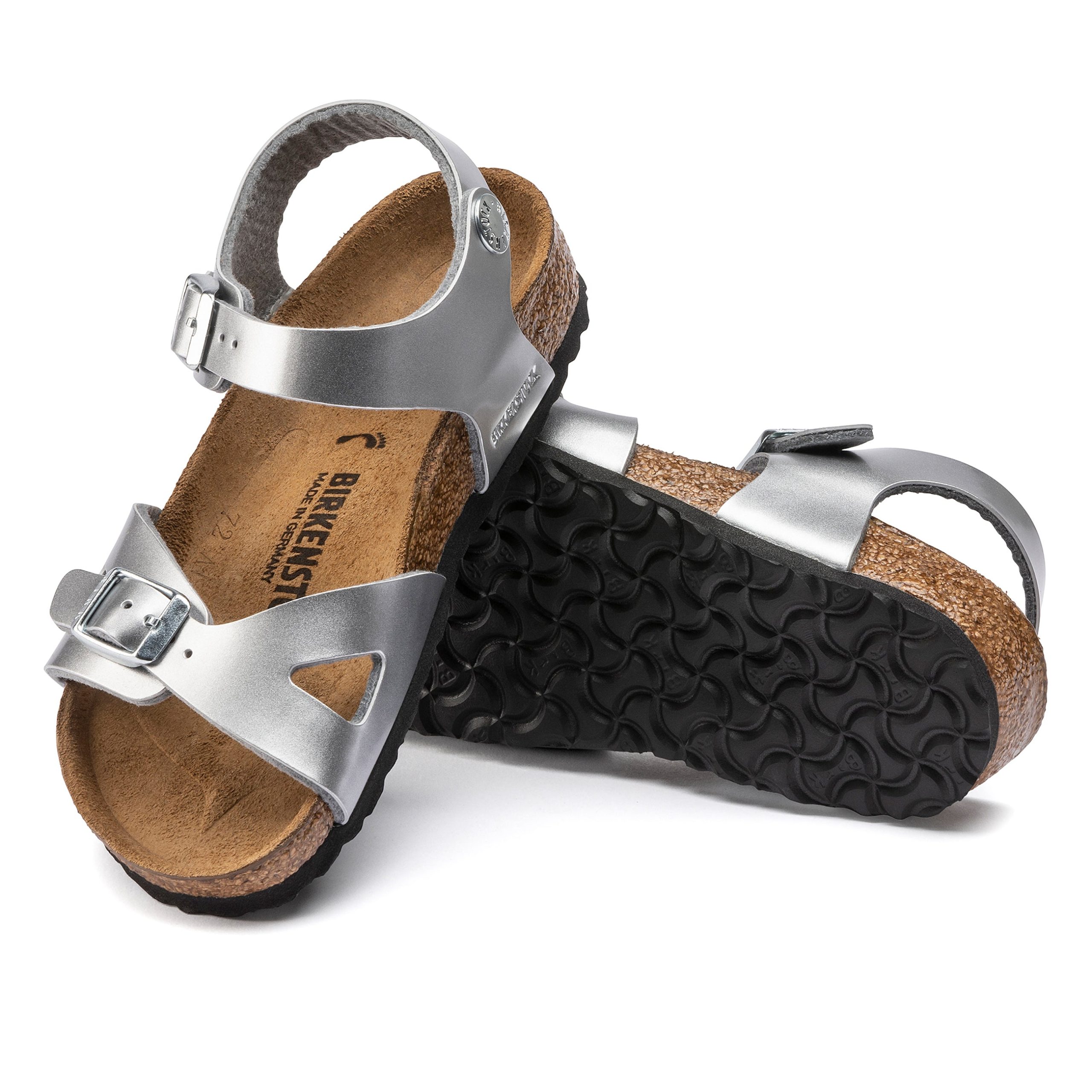 Rio Kids Metallic Silver Birko-Flor - Image 4