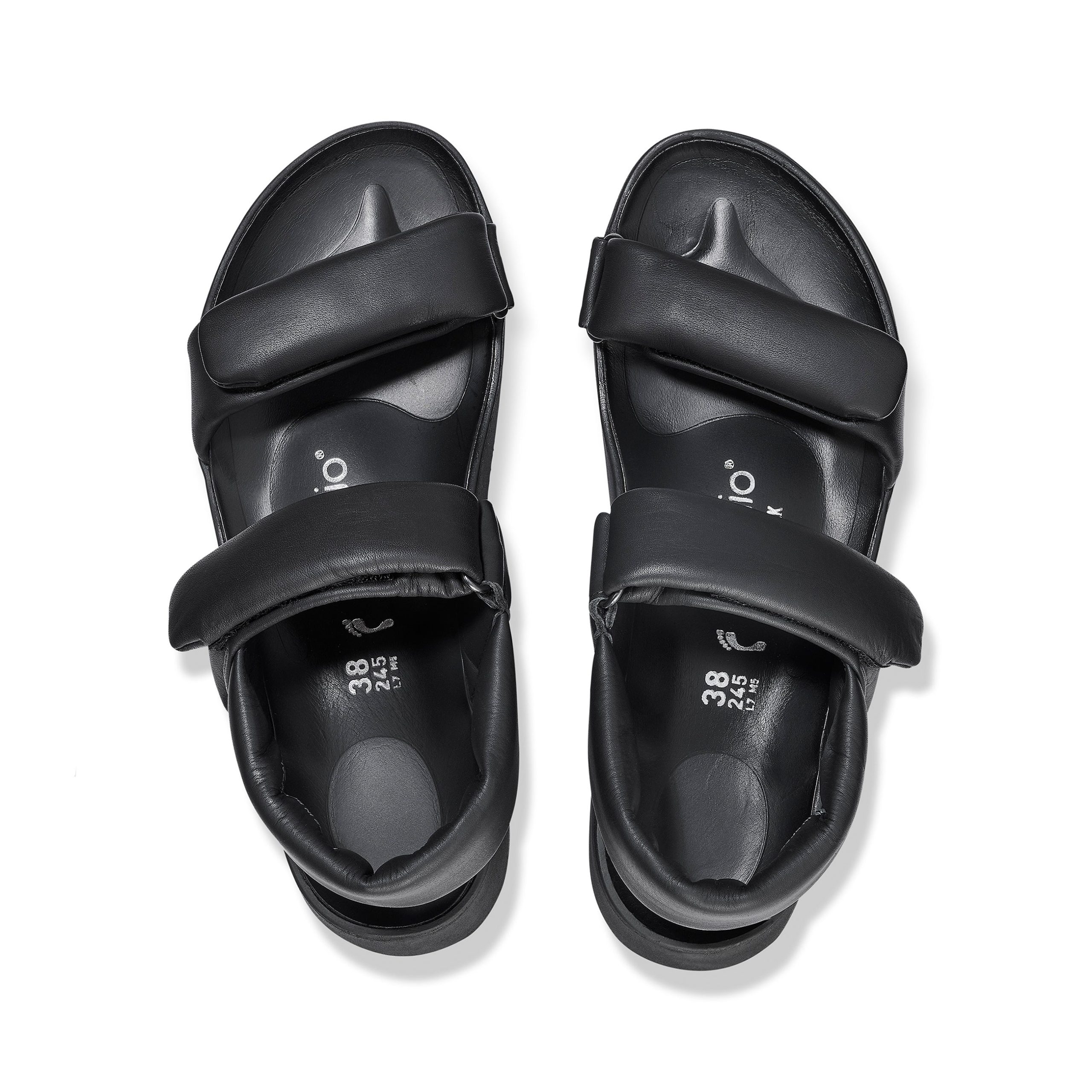 Theda Exquisite Platform Wedge Black Smooth Leather - Image 3